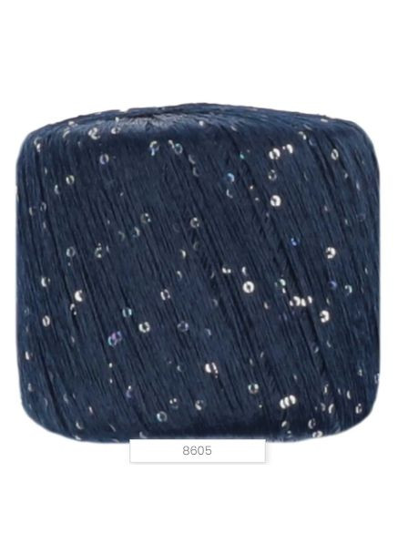 Paillettes Паллетс № 8605 СИНІЙ LANO GATTO (Італія) нитки пряжа для в"язання Lana Gatto (365830036)