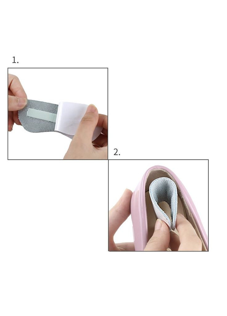 Кожаные Подкладки в Обувь от Натирания Пяток M107 для Каблуков - Клейкая Мягкая Подушка Вставка от Мозолей, 1 пара (60230771) ToeLab (301872341)