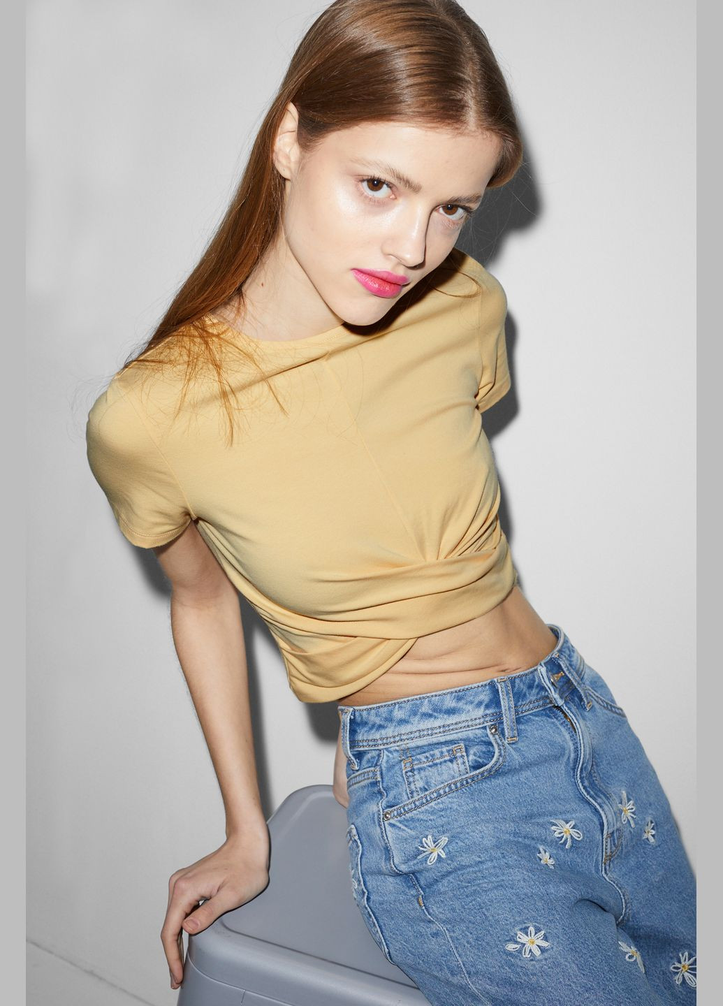 Кроп топ из хлопка C&A (336143528)