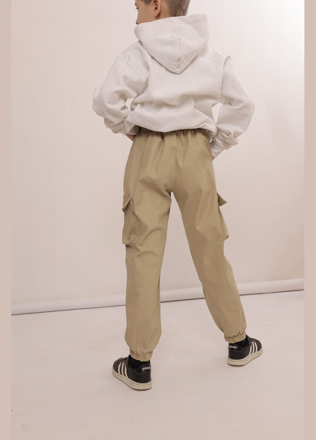 Штани джогери дитячі бавовняні, весняно-літні на хлопчика Polin Line дж (324271084)