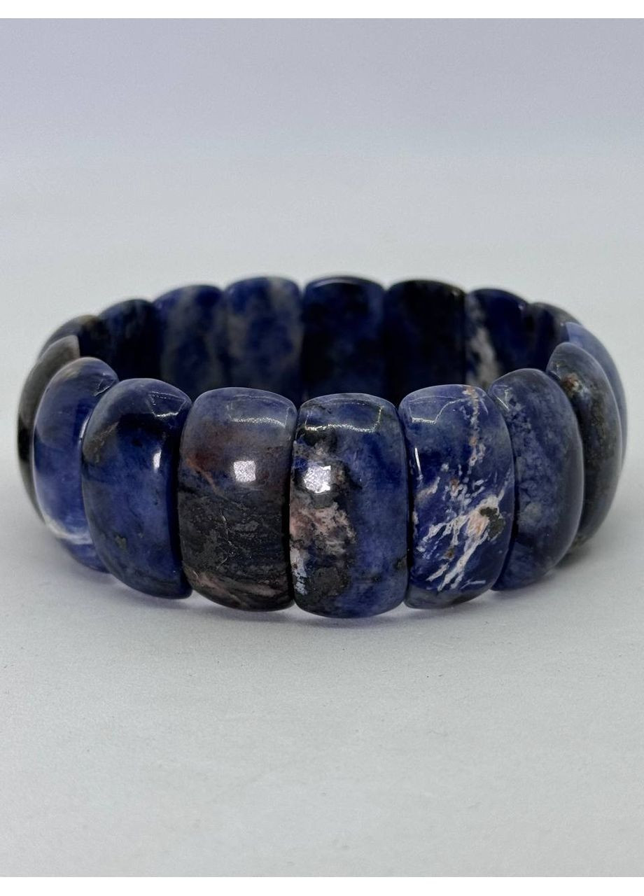 Браслет из содалита 22*12 мм 18,8 см. Синий No Brand (350633883)