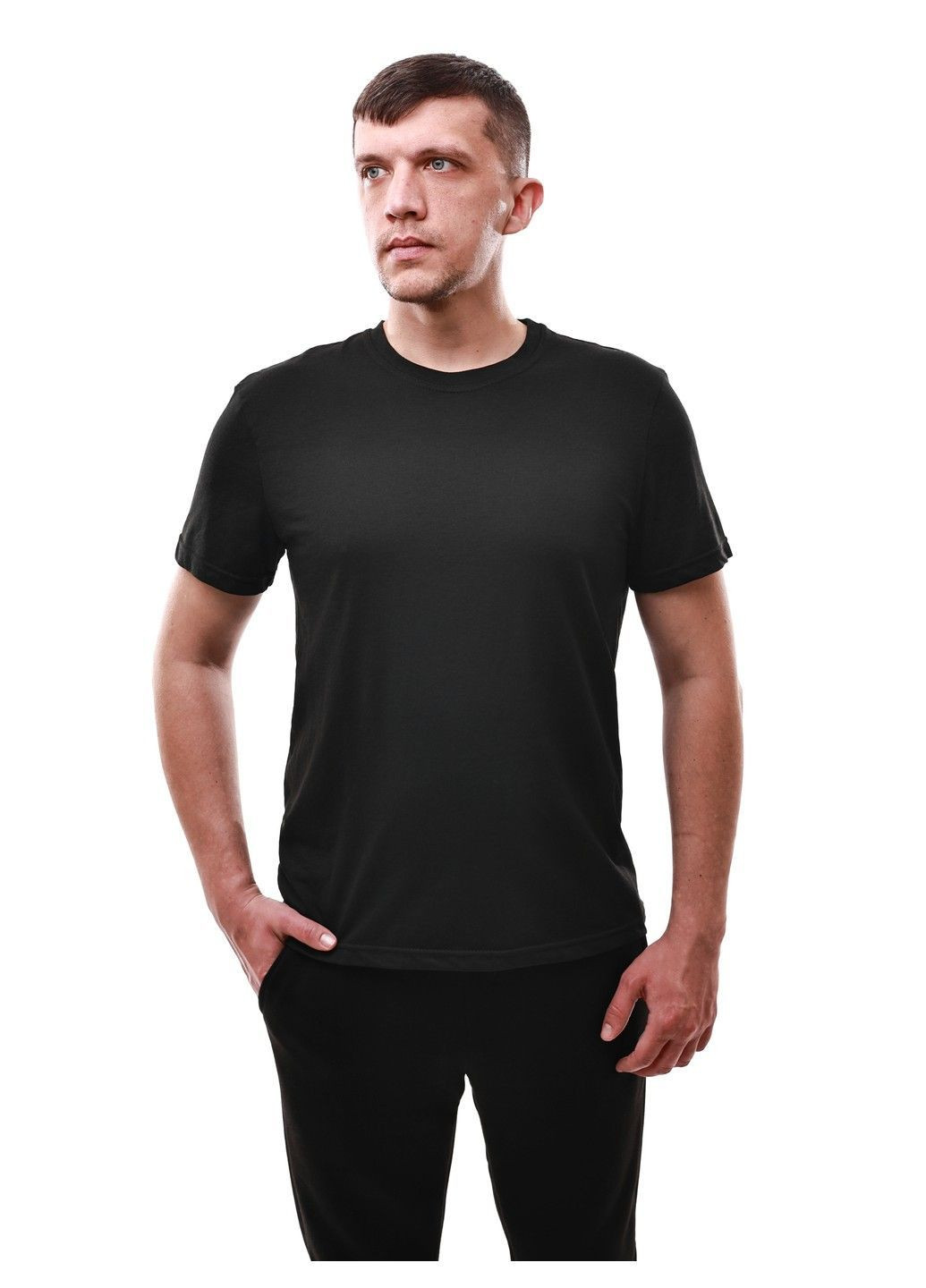 Чорна футболка чоловіча Soul