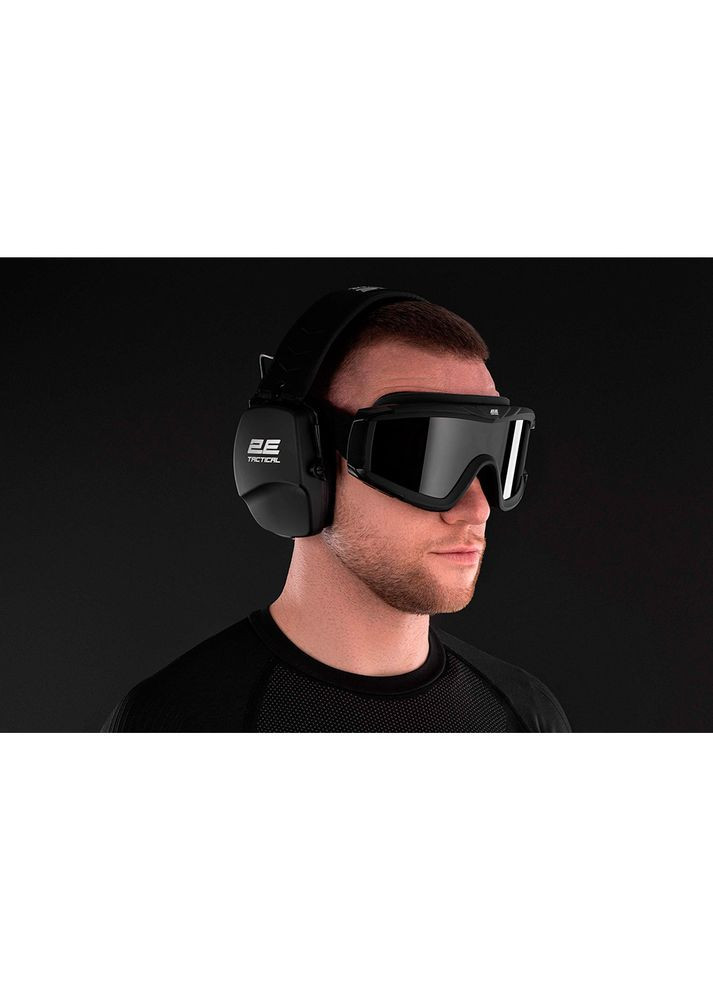 Тактичні навушники пасивні Defence NRR 25 dB Black (-TPE016BK) 2E (307365689)