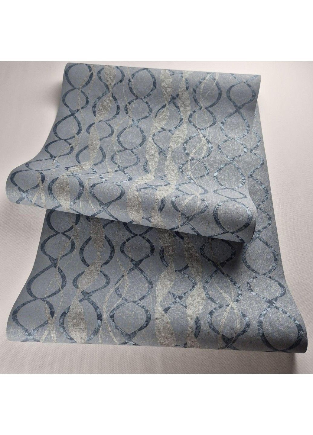 Обои виниловые на флизелине 0.53 × 10.05 м 58121, синие для спальни, гостиной, кабинета MARBURG (368895618)