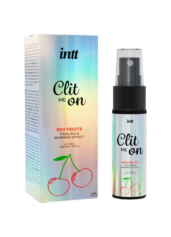Возбудительный спрей для клитора Clit Me On Red Fruits Warming Effect 12 мл, согревающий эффект Intt (335389892)