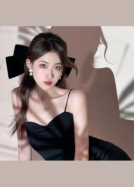 Заколка Великий оксамитовий бант No Brand (316323712)