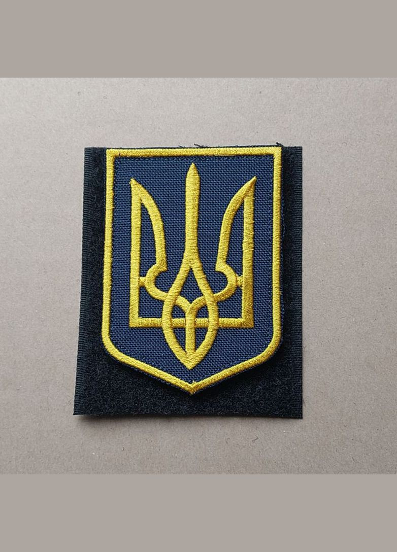 Шеврон Герб України Тризуб під золото (металізована нитка) No Brand (336381849)