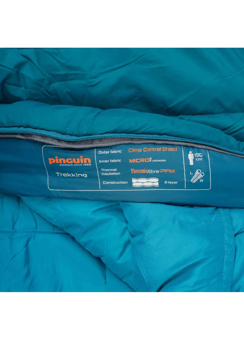 Спальний мішок Trekking (1/-5°C), 190 см - Right Zip, Petrol (PNG 238464) 2020 Pinguin (334672153)