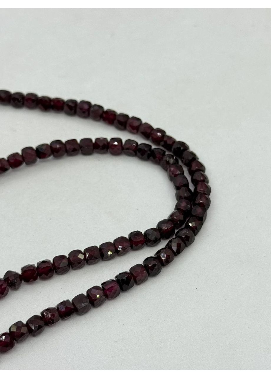 Намисто з граната 5*5 мм 40+5 см Червоний No Brand (372467934)