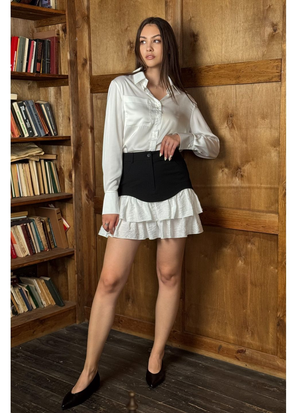 Спідниця фігурний низ рюши CHICLY (358883383)