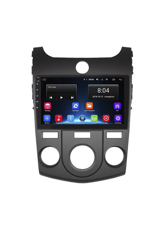 Штатна магнітола для Kia Cerato II Manual AC 2008-2013 екран 9" 2/32Gb Wi-Fi GPS Base Кіа 3 шт. Lesko (336201545)