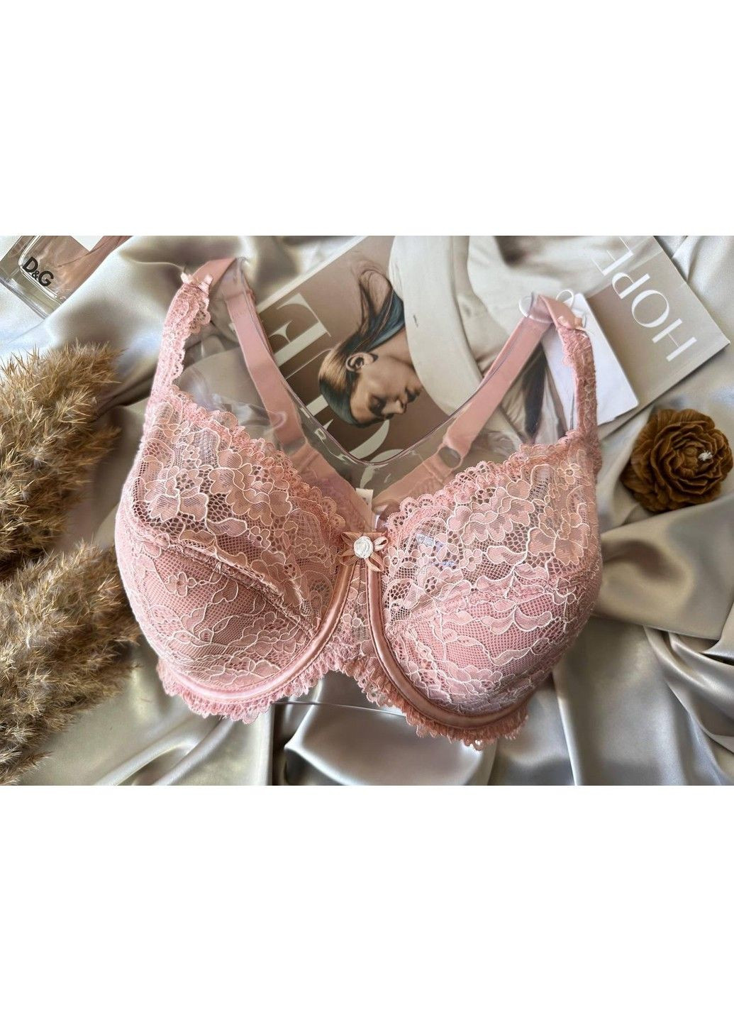 Пудровий бюстгальтер напівпоролоновий 11676 пудровий Lanny Mode