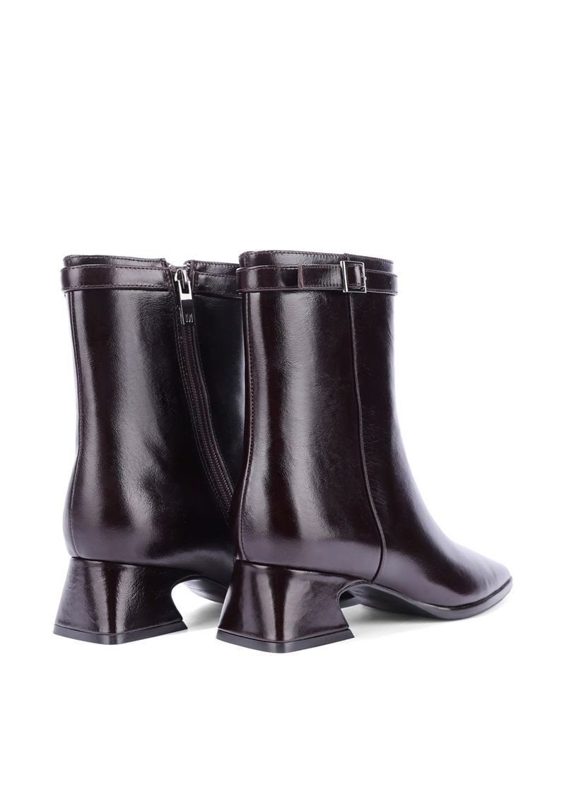 Осенние женские ботинки 888-10 коричневый масло кожа MIRATON