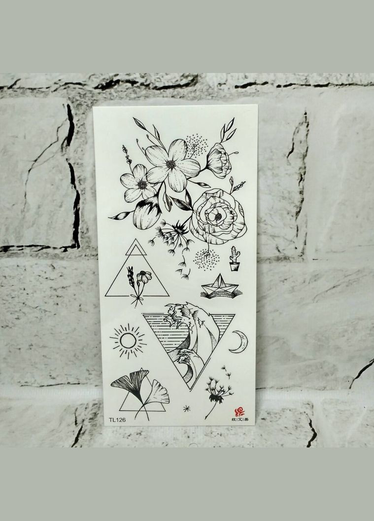 Флеш тату временная татуировка на тело 9х19 см No Brand (328088545)