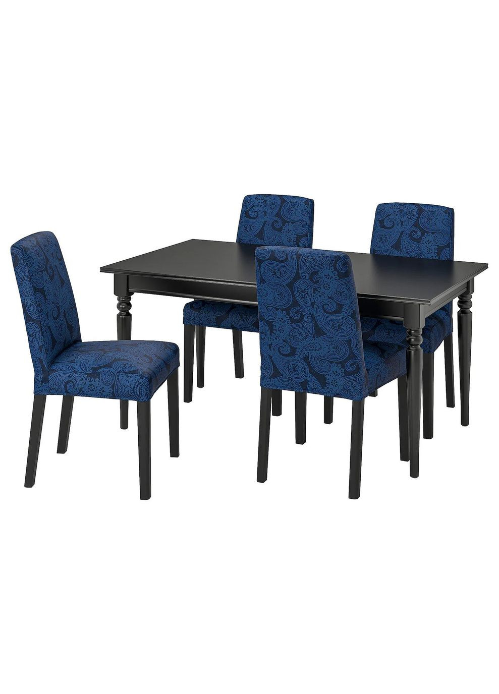 Стіл і 4 стільці ІКЕА INGATORP / BERGMUND 155/215 см (s49428958) IKEA (278406892)