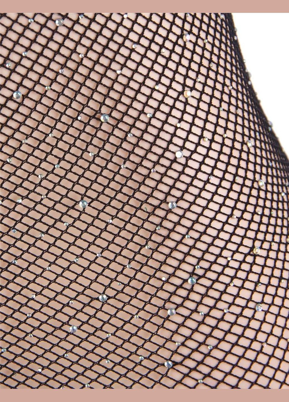 Чорна сукня у сіточку з прикрасами у вигляді страз star night чорна xs-m No Brand