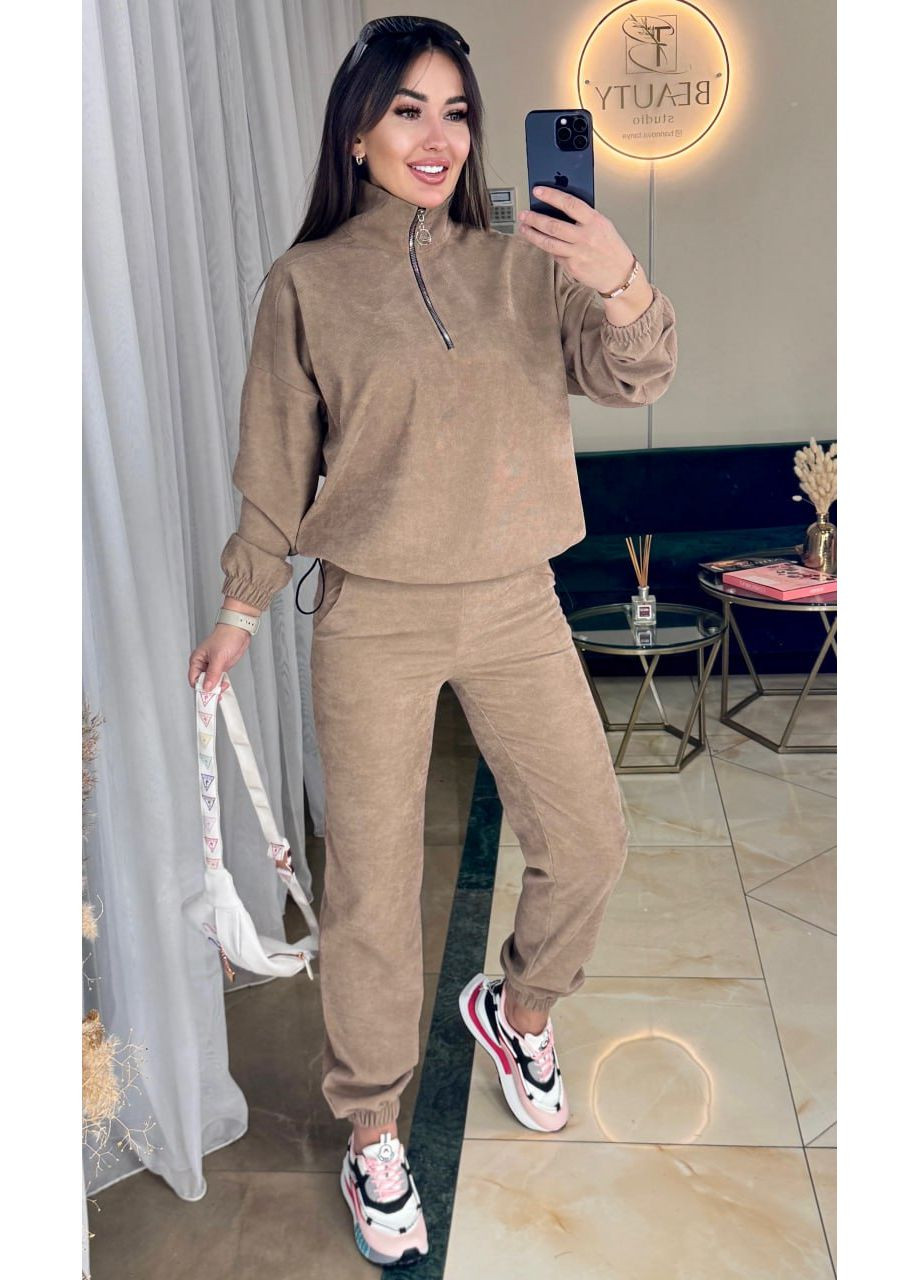 Костюм микровельвет брюки и кофта Україна (357099329)