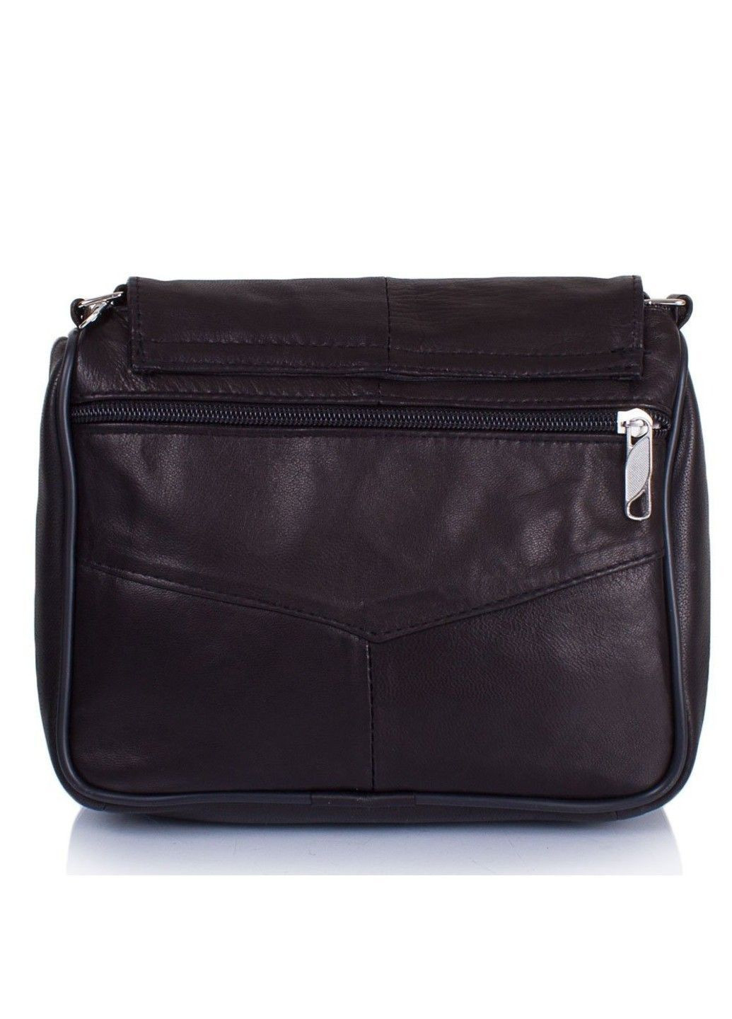 Жіноча шкіряна чорна сумка-месенджер SK2410-2 TuNoNa (368540791)