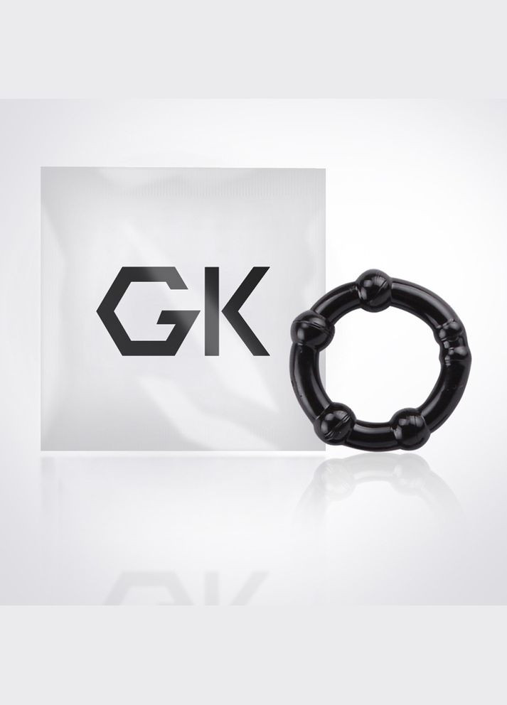 Набір ерекційних кілець з намистинами Get Lock Cock Rings, чорні, 10 шт. Chisa (331169660)
