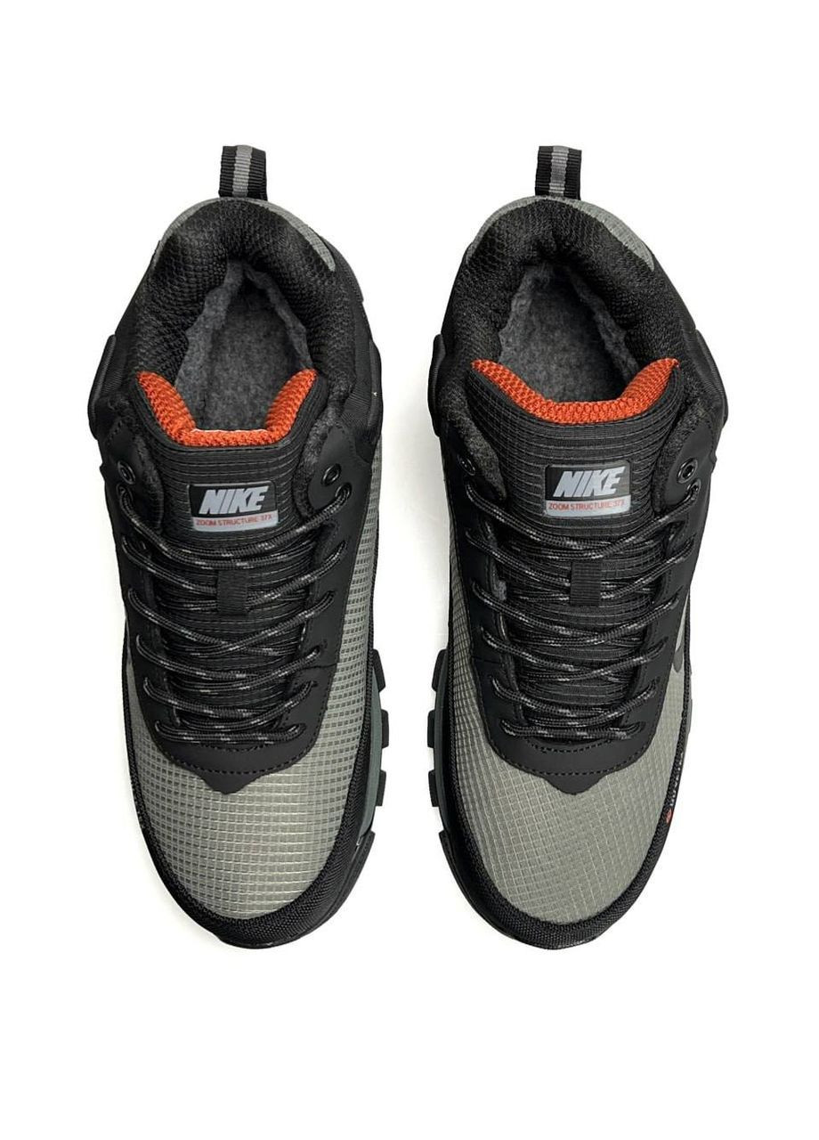 Оливковые (хаки) зимние кроссовки No Brand