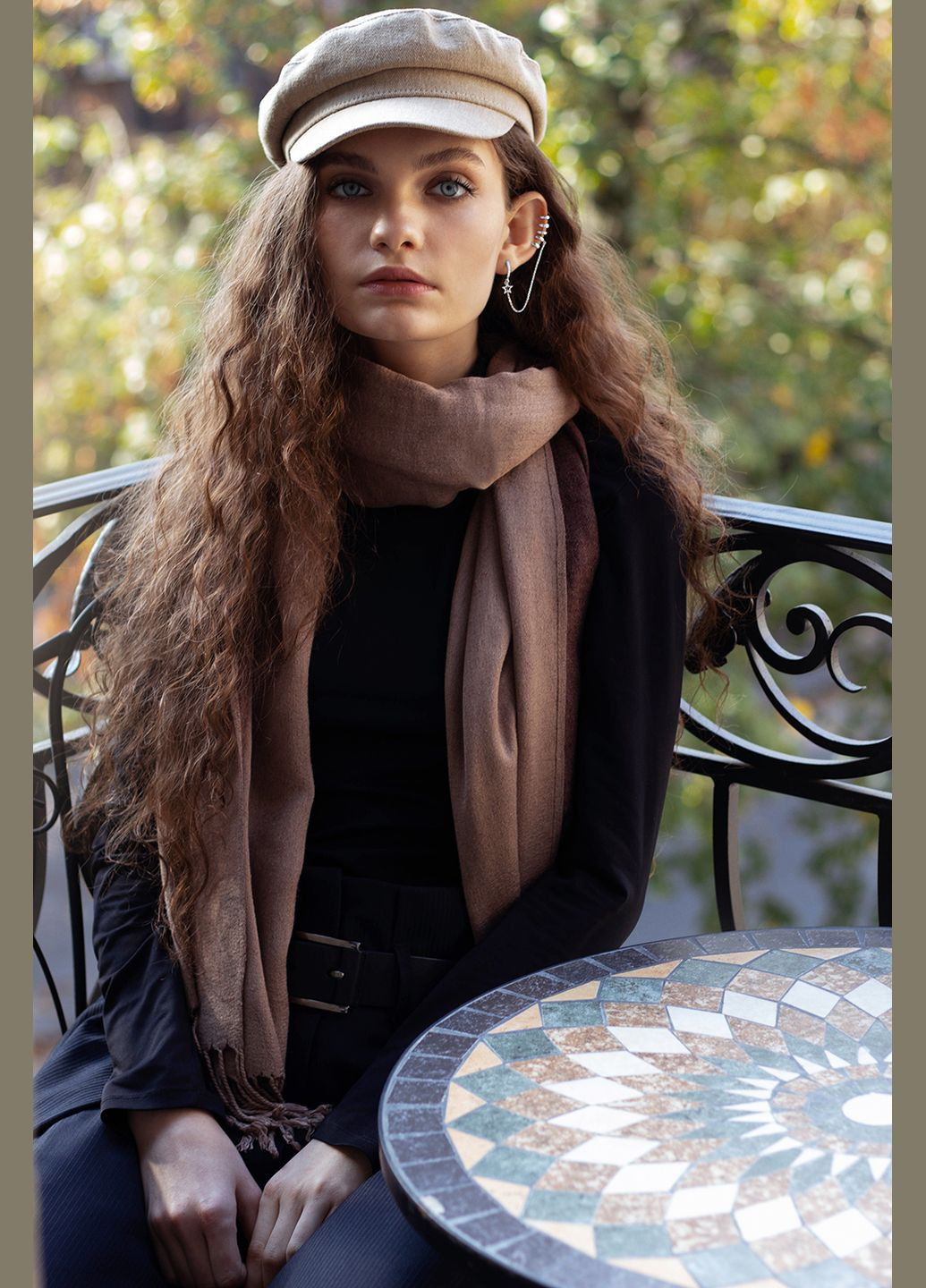 Серебряная серьга - кафа (4993) IRIJ (331017136)