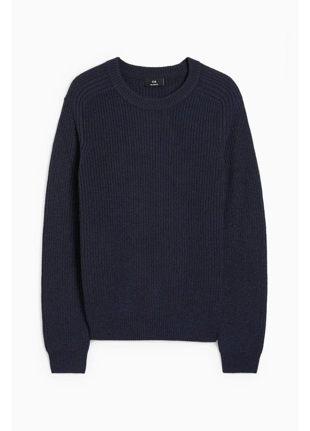 Темно-синій демісезонний в'язаний светр C&A