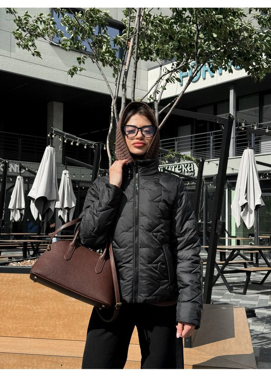 Чорна демісезонна жіноча демісезонна куртка SK