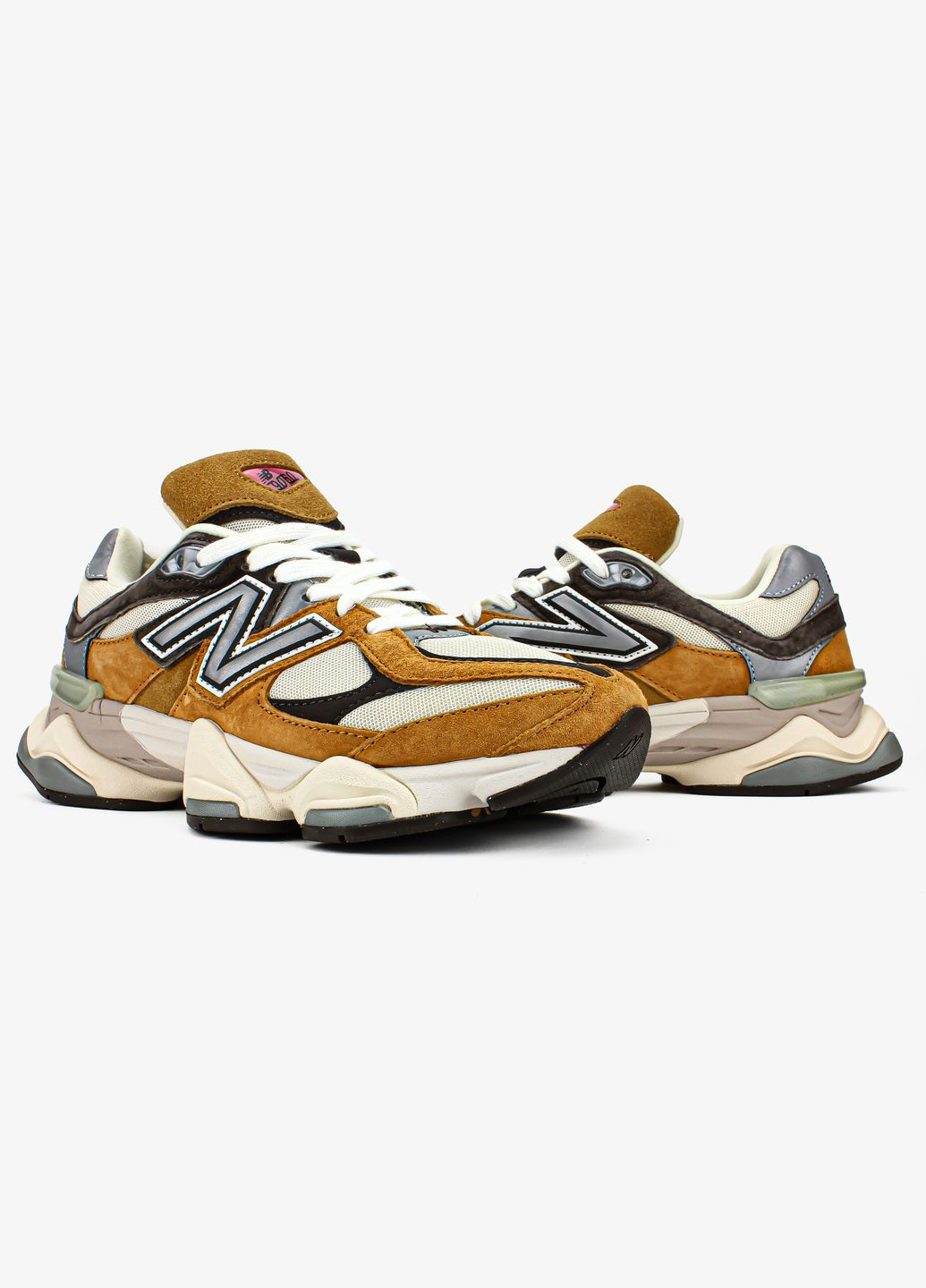 Кросівки жіночі і чоловічі New Balance 9060 workwear brown | Нью Беланс 9060 коричневі No Brand коричневі всесезони (311675138)