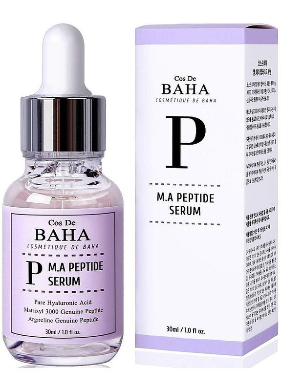 Пептидная сыворотка с матриксилом и аргиреллином Peptide Serum With Matrixyl 3000 & Argireline 30ml (2-952625) Cos De Baha (369795753)