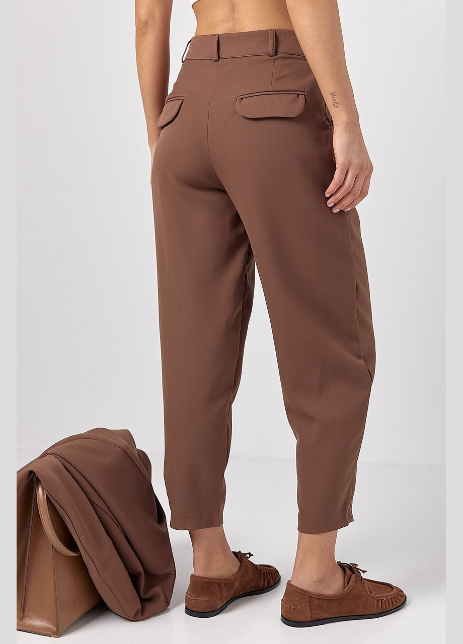 Жіночі штани-банани зі складками Lurex (322343102)