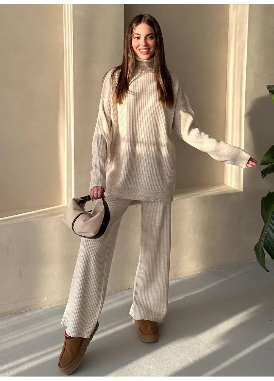 Женский костюм из мелкой машинной вязки 🇹🇷 Турция | ЗАМЕР В ОПИСАНИИ DK/DL Мода без кордонів (370682785)