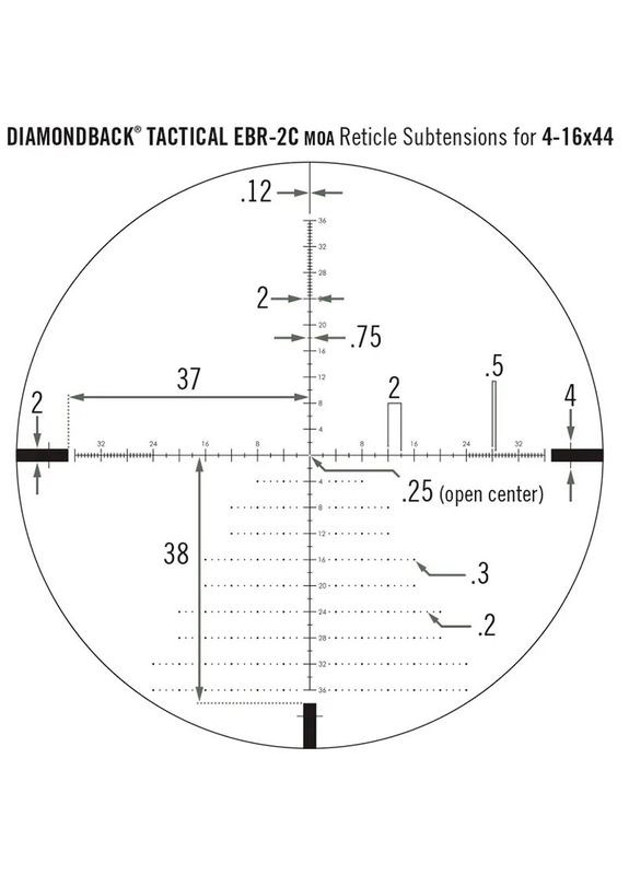 Оптический прицел Diamondback Tactical FFP 4-16x44 EBR-2C MOA (DBK-10026) Vortex (329996137)