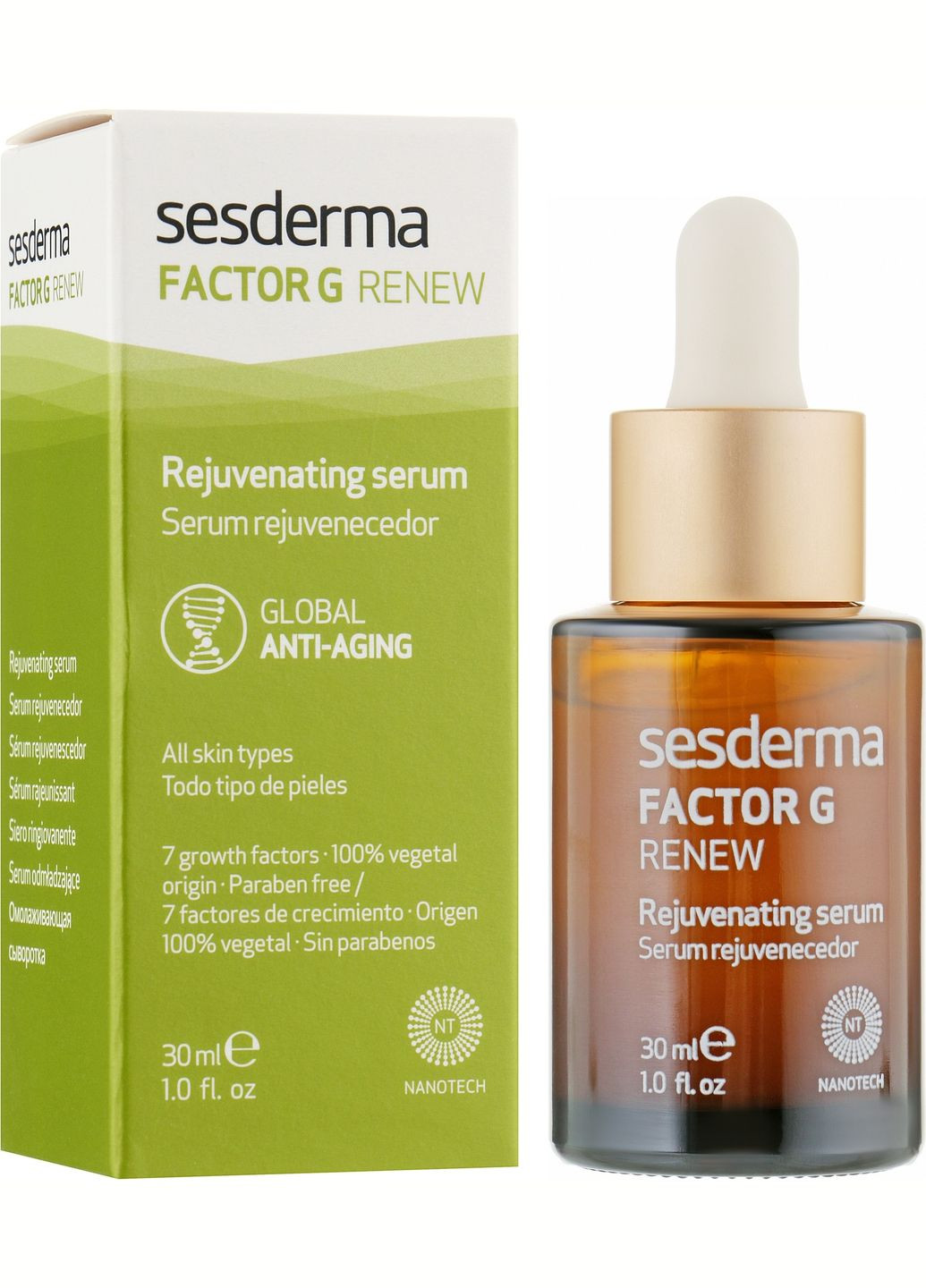 Антивікова сиворотка для обличчя з ліпідними везикулами Laboratories Factor G Lipid Bubbles Facial Serum 30ml (2-603618) SeSDerma (369797534)