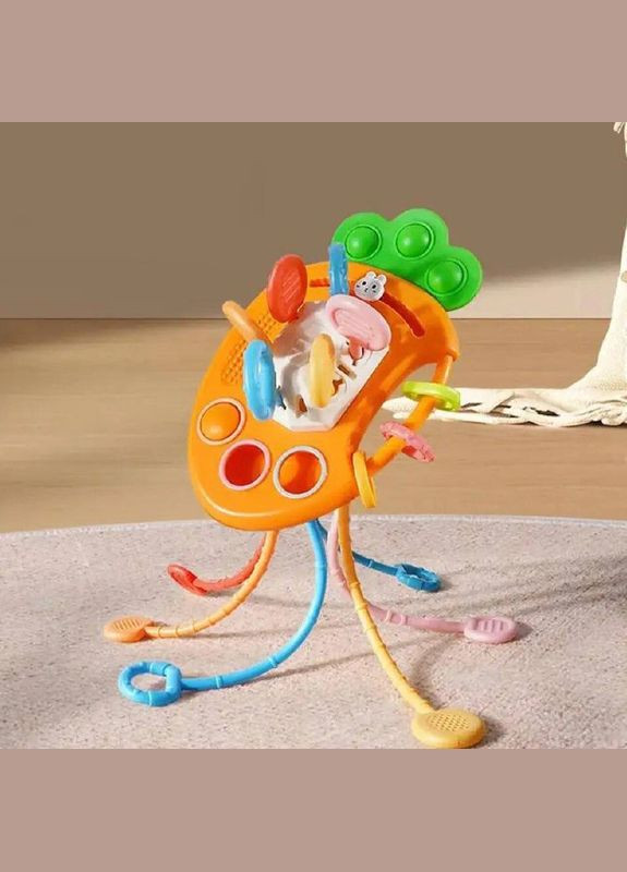 Логическая игрушка FXB 2 текстурная погремушка 4 в 1 Морковка Fun Game (327217832)