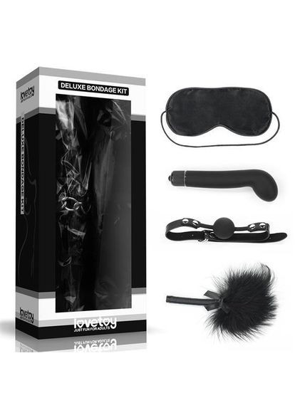 Набір БДСМ - Deluxe Bondage Kit (маска, вібратор, кляп, пір'їнка) Lovetoy (322183850)