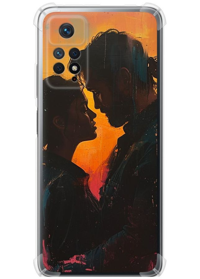 Силикон с усиленными углами чехол 'Любовь на полотне' для Endorphone Xiaomi Redmi Note 12 Pro (286764305)