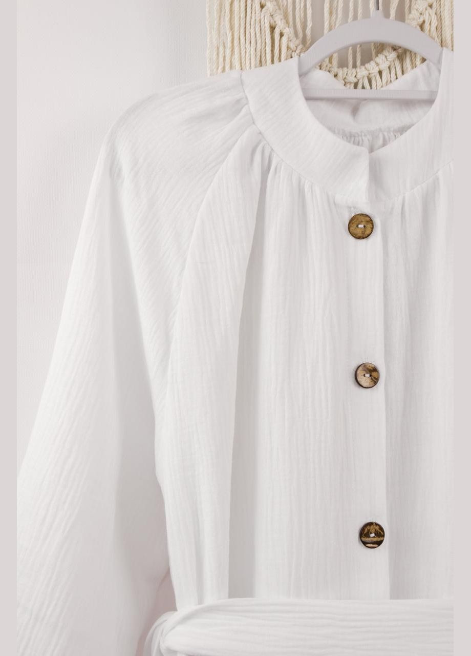 Белое белое длинное платье из муслина для девочки No Brand (328069514)