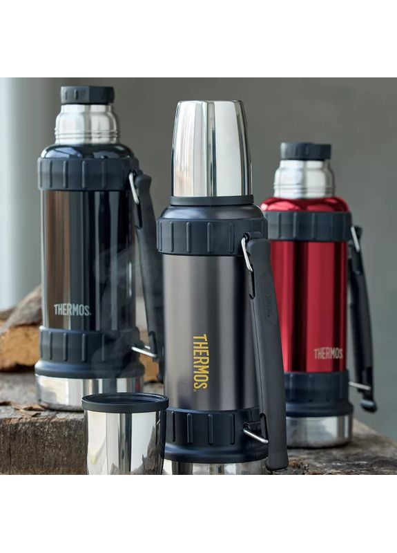 Термос Thermos 1,2 л графіт нержавіюча сталь для гарячих та холодних напоїв термос для подорожей ProDobro (367266392)