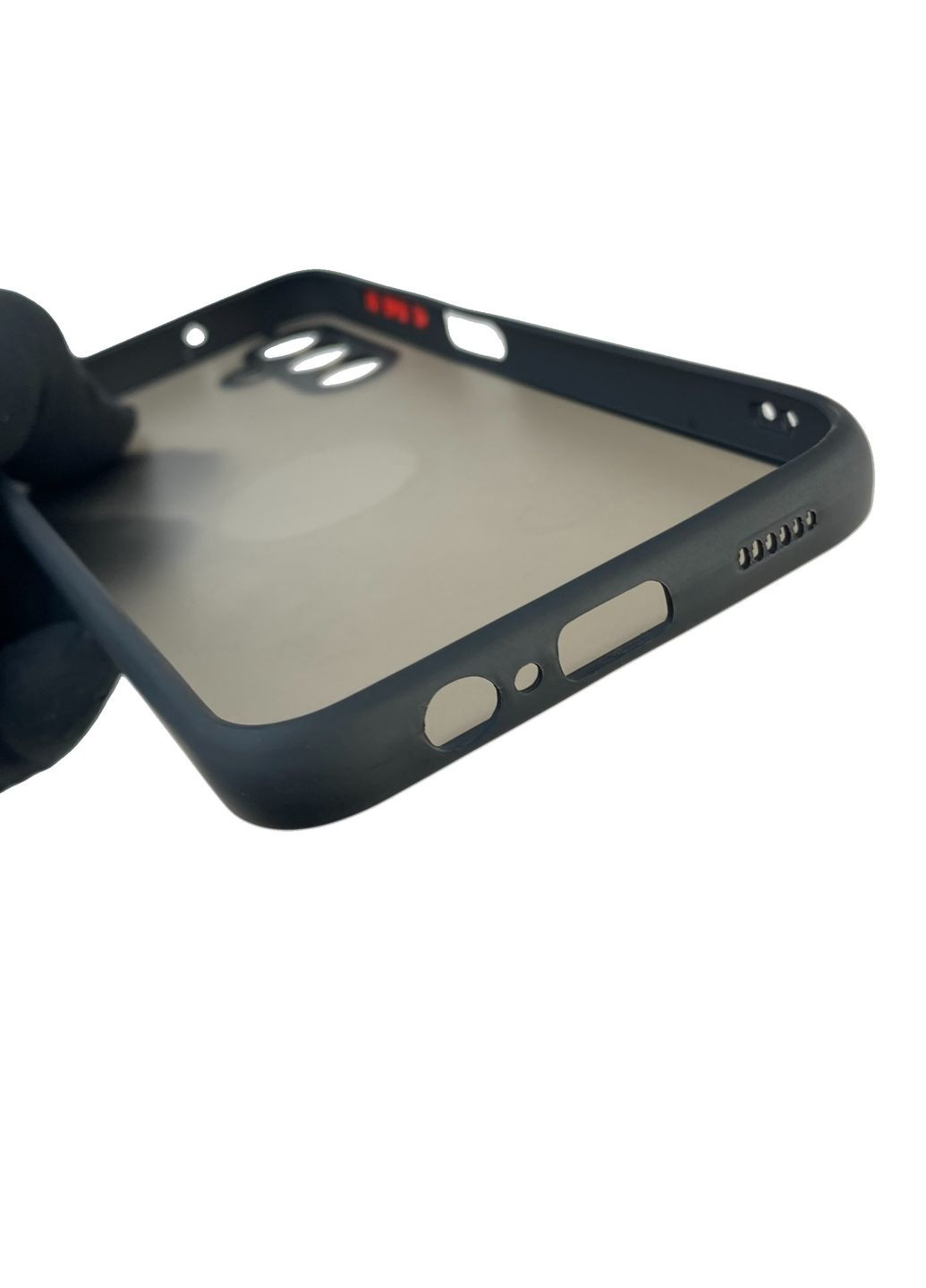 Чехол для телефона Galaxy A14 5G (SM-A146) с 3D принтом бантиков с высокими бортами на самсунг а14 черный Samsung (366387156)