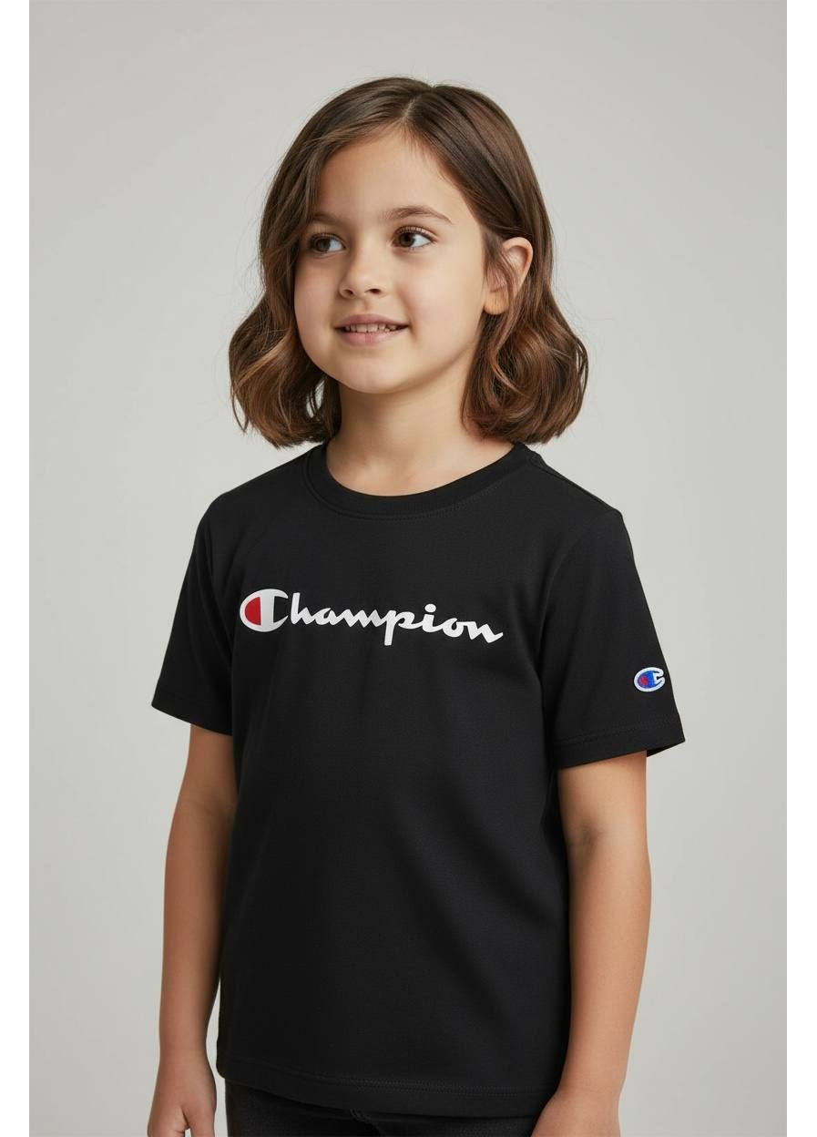 Черная футболка Champion