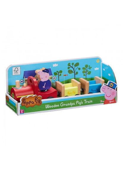 Дерев'яний ігровий набір Peppa Паровозик дідуся Пеппи Peppa Pig (290706011)