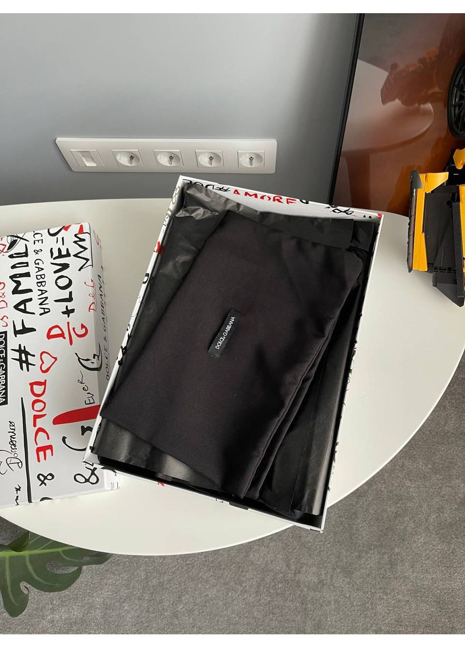 Чорні Осінні кросівки чоловічі і жіночі dolce & gabbana space black | дольче і габбана спейс чорні No Brand