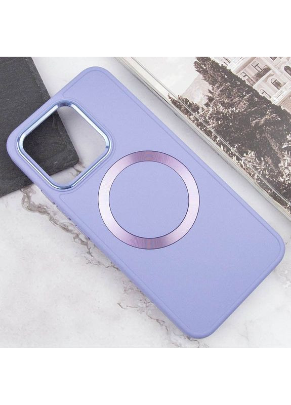 Чехол TPU Bonbon Metal Style с MagSafe для Xiaomi Redmi Note 13 4G Сиреневый Epik (372845683)