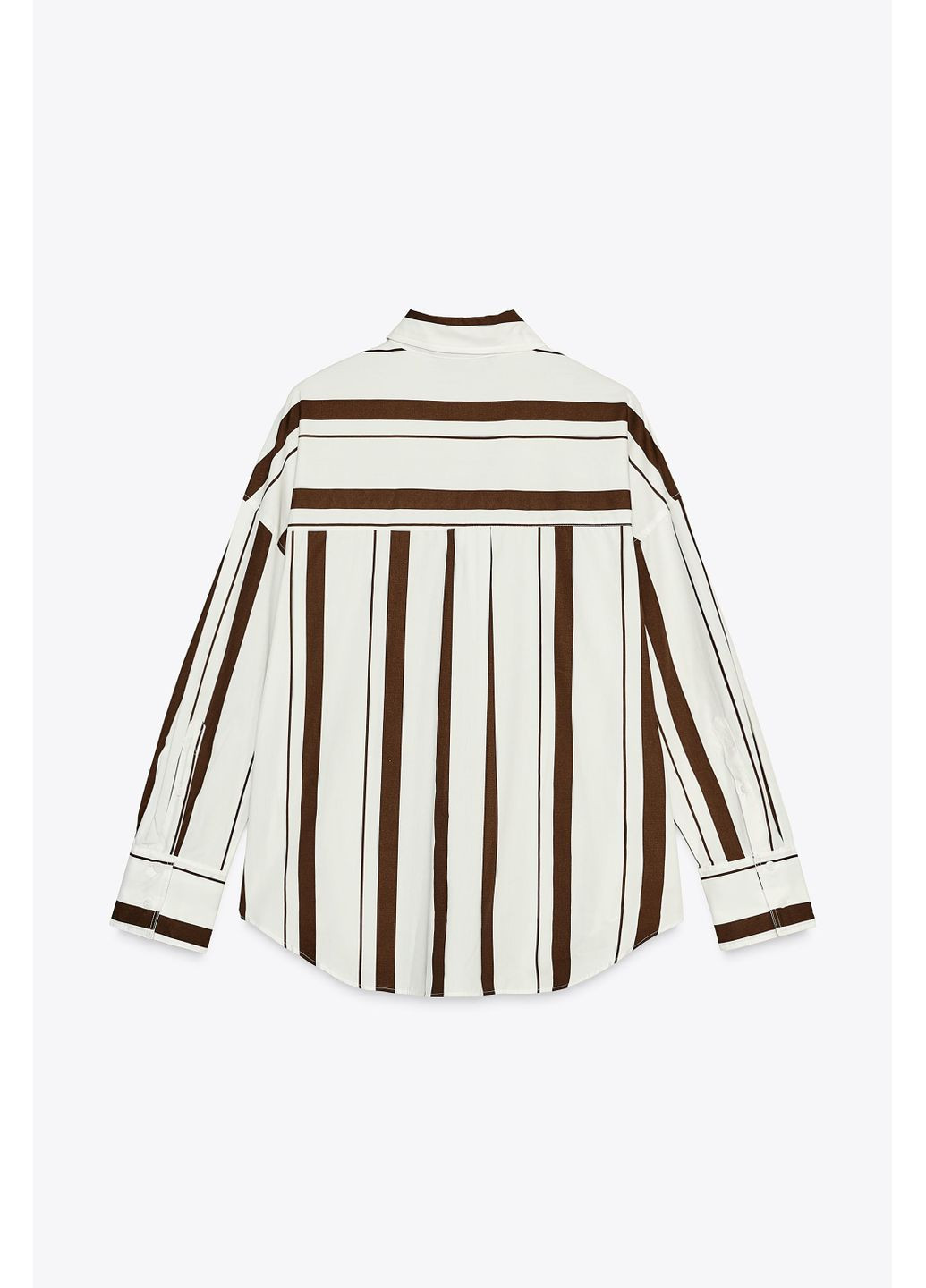 Поплінова смугаста сорочка Zara (353492245)