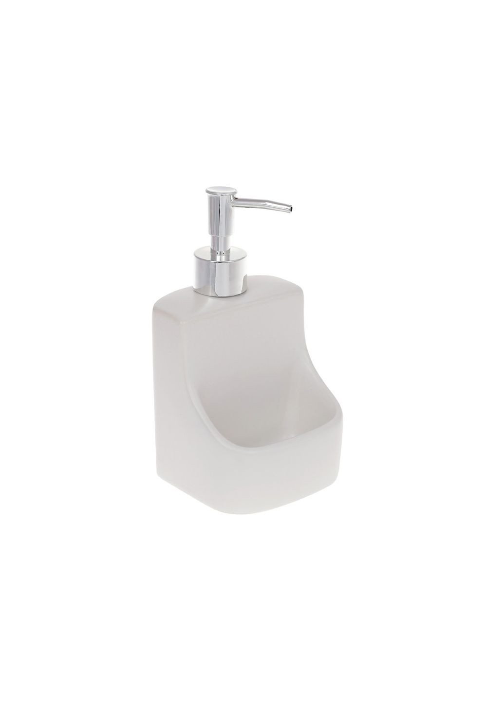 Дозатор для жидкого мыла с местом для губки, белый, 400мл BonaDi (291018402)