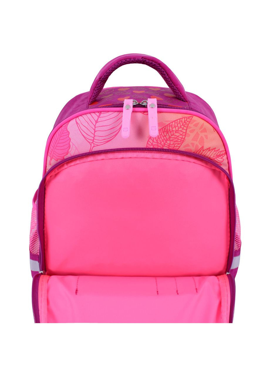 Яркий школьный рюкзак для девочек с ортопедической спинкой "Лис" Mouse 143 малиновый 512 (0051370) Bagland (298569480)