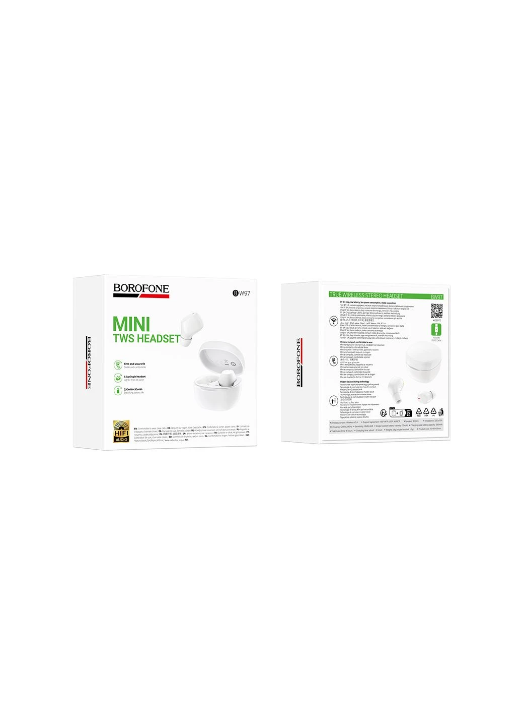 Бездротові навушники TWS Clear Borofone BW97 (380295934)