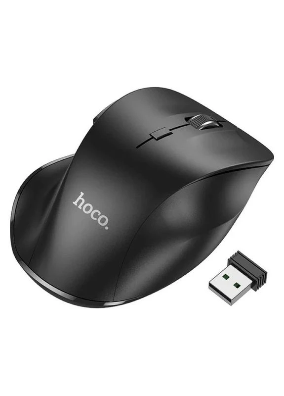 Бездротова миша HOCO 6D кнопок Bluetooth 5.2 ABS-пластик 71x111x40 мм чорна No Brand GM24 Mystic (402843893)