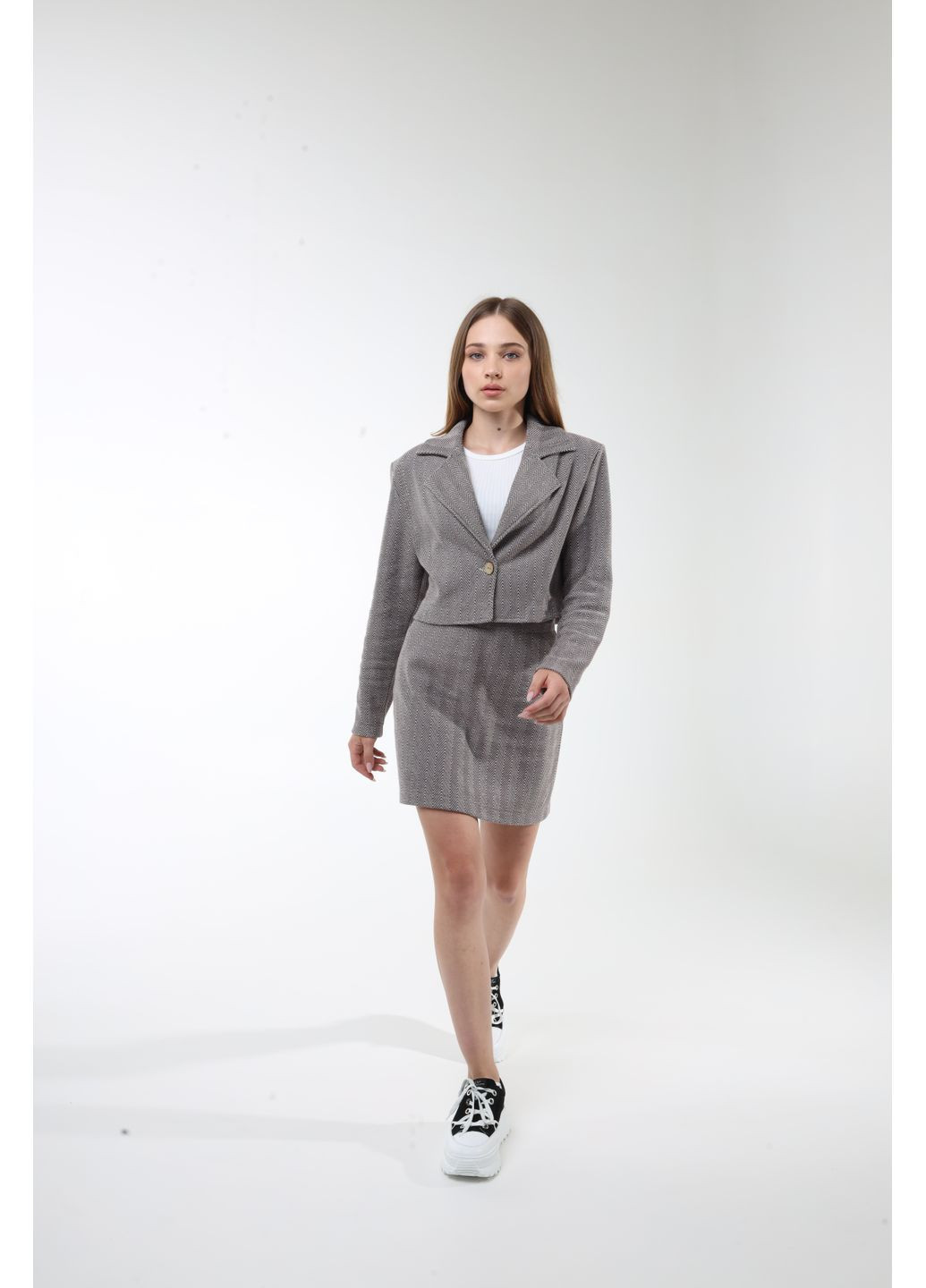 Спідниця " Кері" молочно-коричневий зразок NEWGEN (366820257)