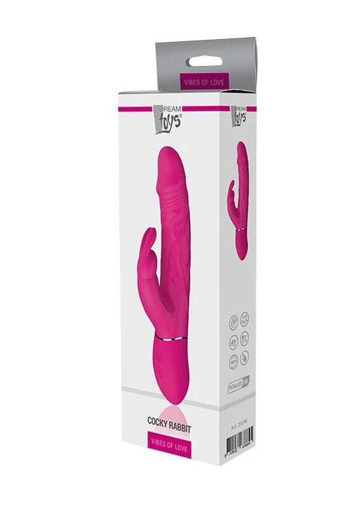 Подвійний вібратор кролик Dream Toys VIBES OF LOVE COCKY RABBIT MAGENTA No Brand (303895824)